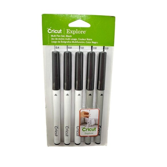 Cricut Explore Black Multi Pen Set Calligraphy Write Draw Water Based Acid Free - Picture 1 of 6